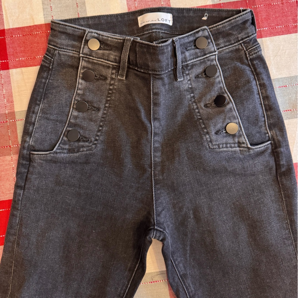 Loft Women's Dark Gray Skinny Jeans - Size 25